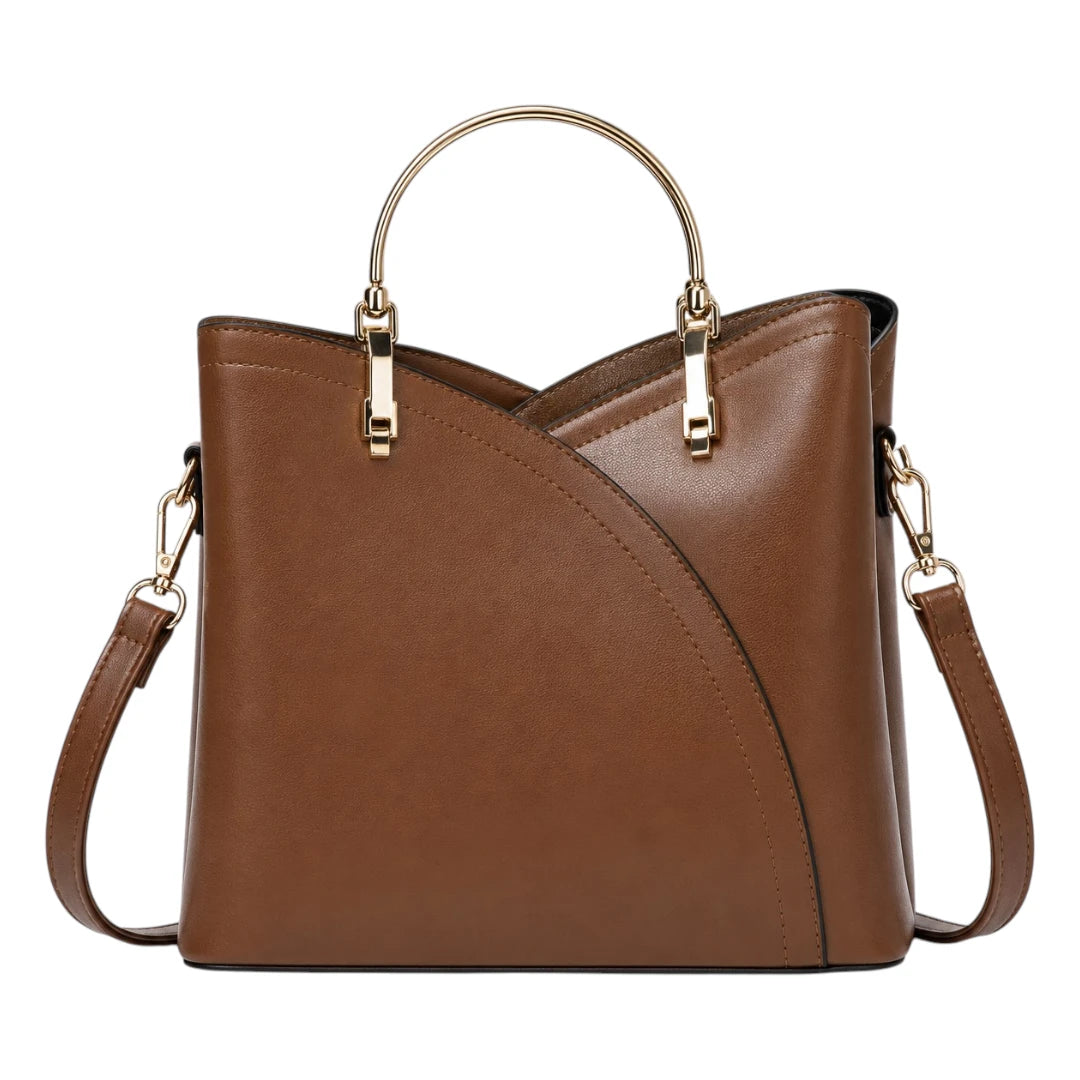 Bagzena Arcelle Curve Women’s Satchel Handbags – Brown