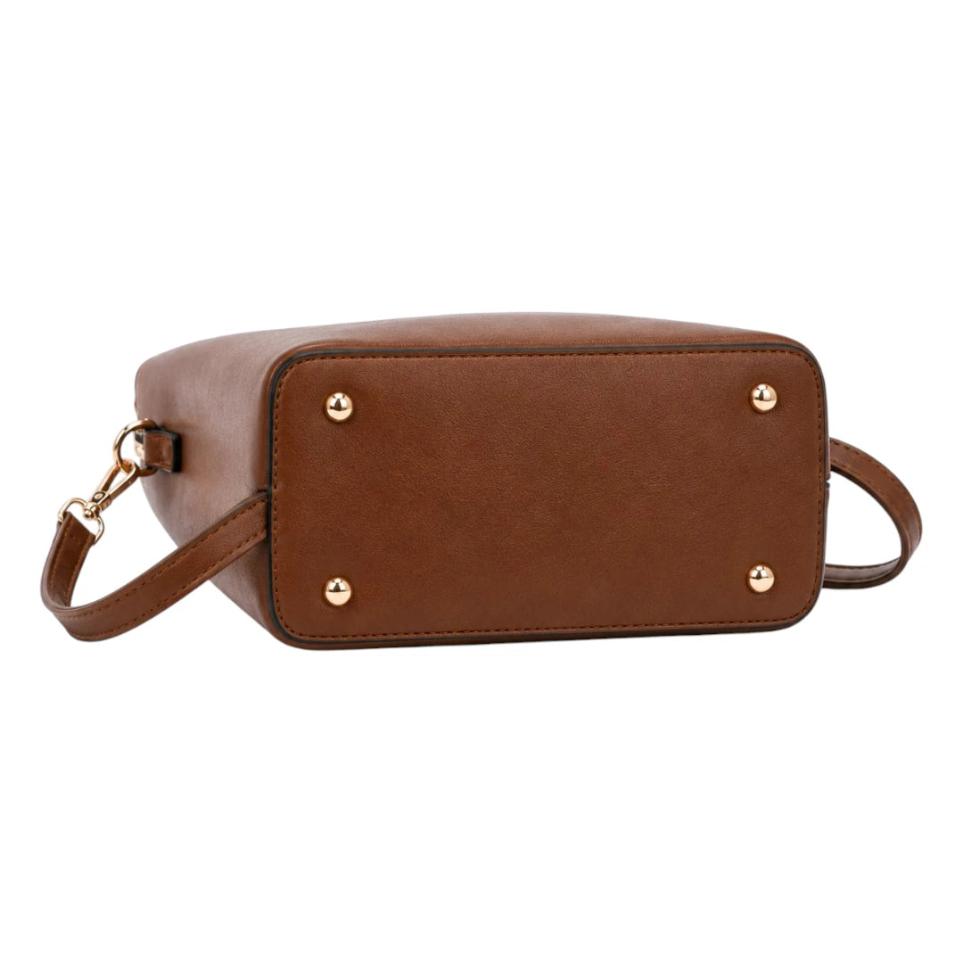Bagzena Arcelle Curve Women’s Satchel Handbags – Brown