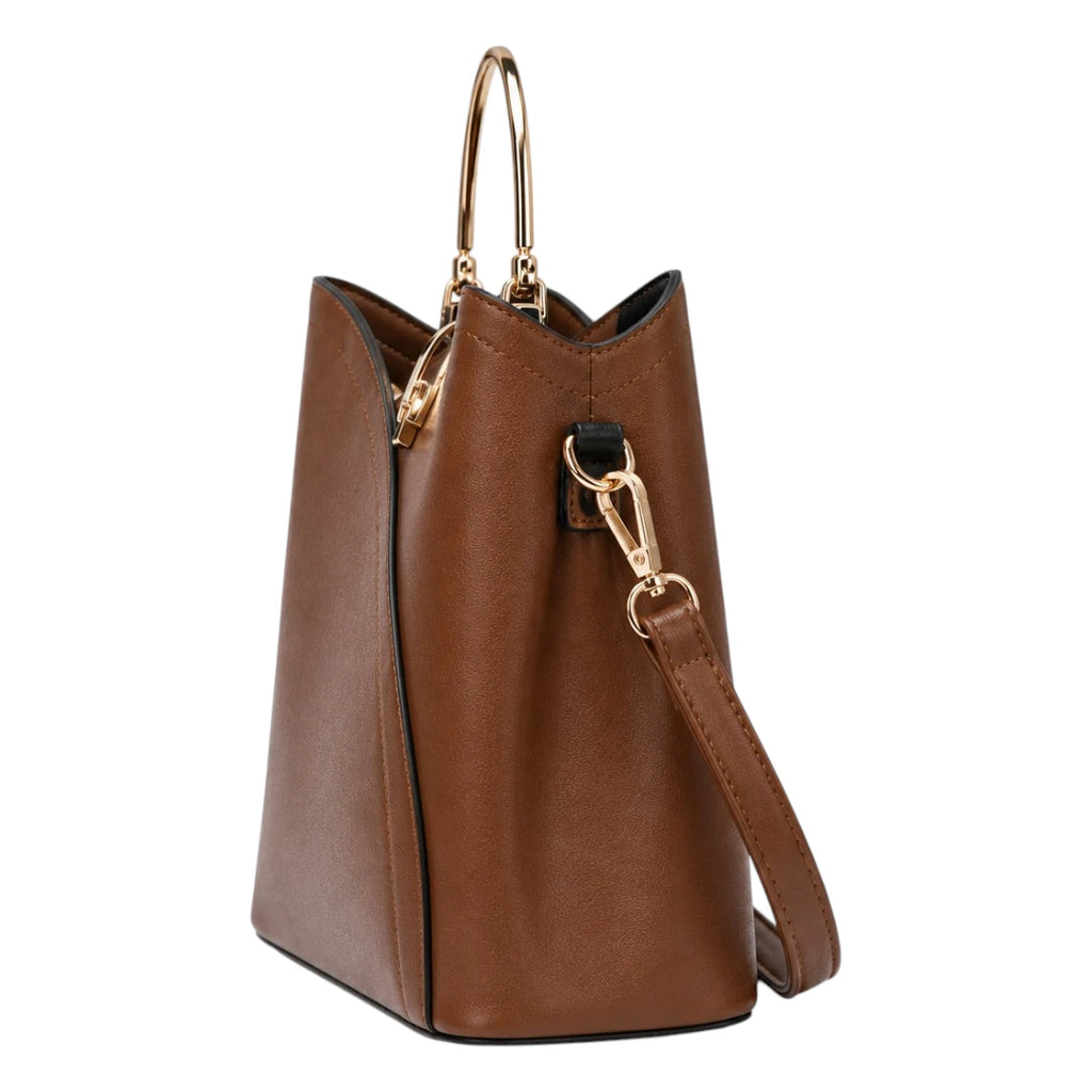Bagzena Arcelle Curve Women’s Satchel Handbags – Brown