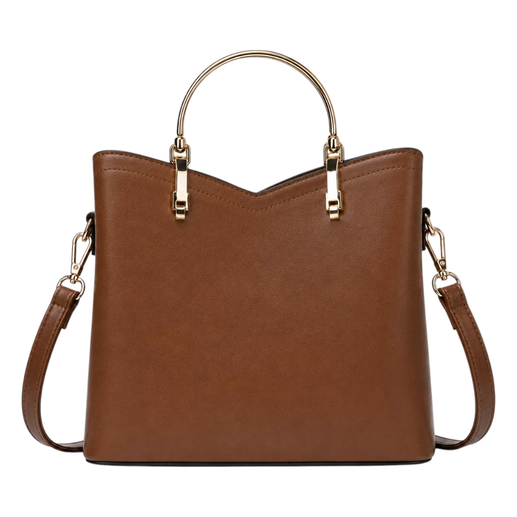 Bagzena Arcelle Curve Women’s Satchel Handbags – Brown