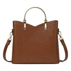 Bagzena Arcelle Curve Women’s Satchel Handbags – Brown