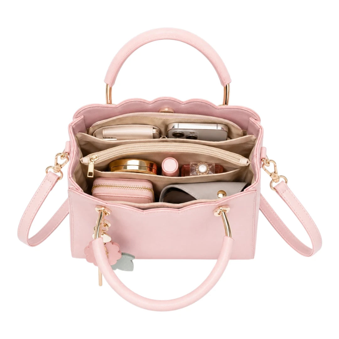 Bagzena Roselle Bloom Women’s Satchel Handbags – Pink