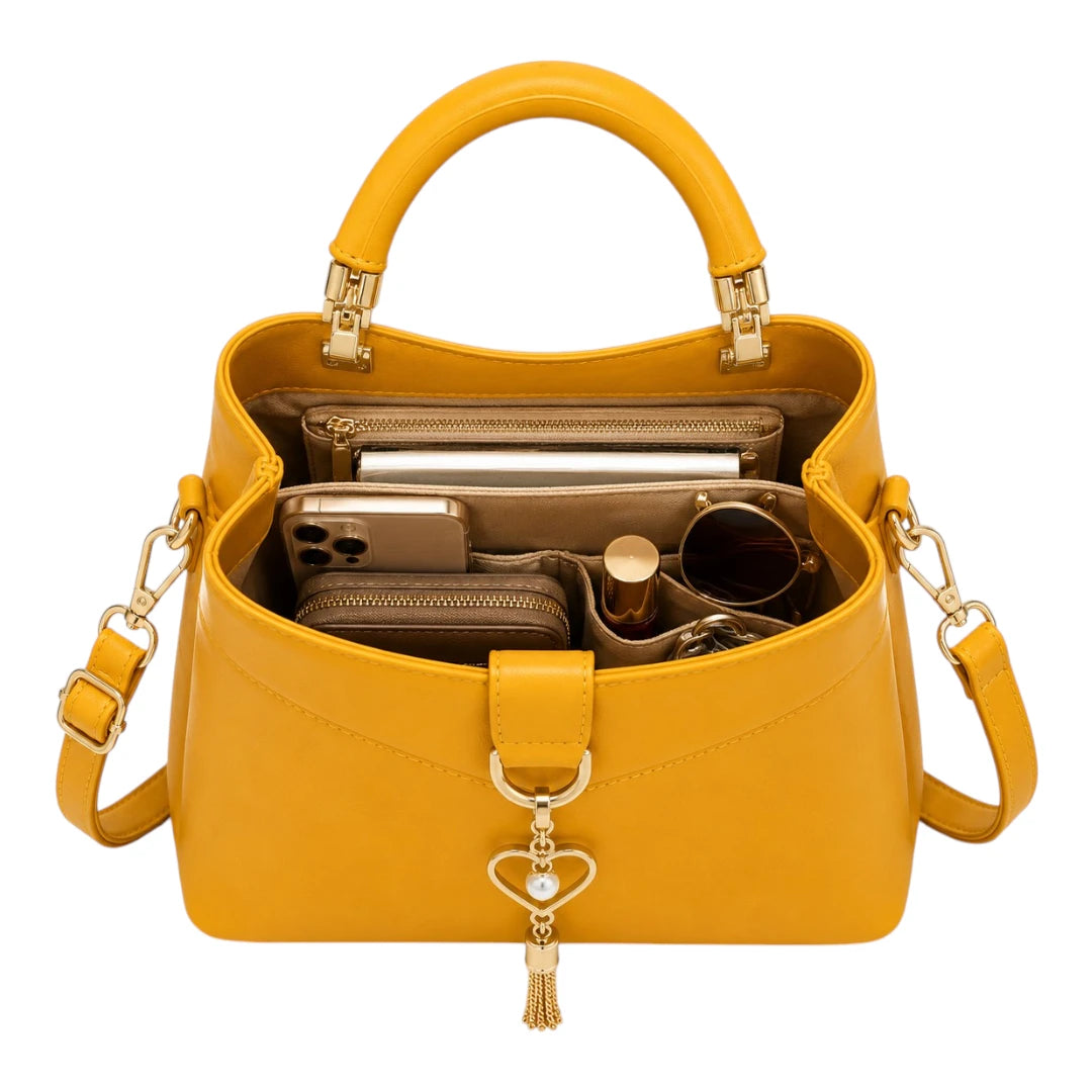 Bagzena Solara Charm Women’s Satchel Handbag – Yellow