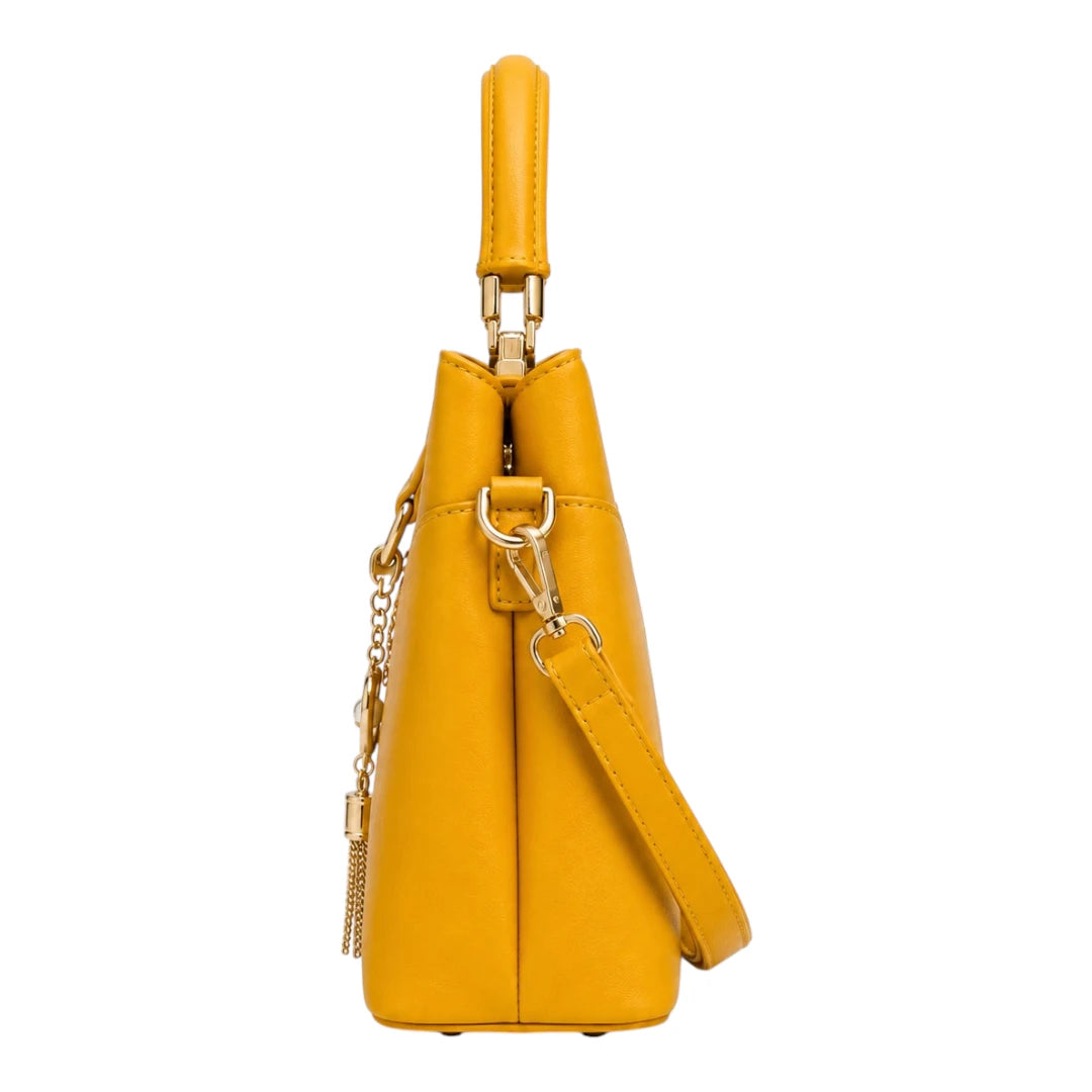 Bagzena Solara Charm Women’s Satchel Handbag – Yellow