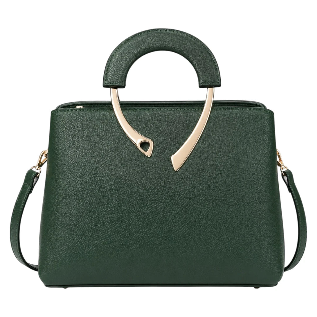 Bagzena Verdessa Crest Women’s Satchel Handbags – Green