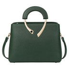 Bagzena Verdessa Crest Women’s Satchel Handbags – Green